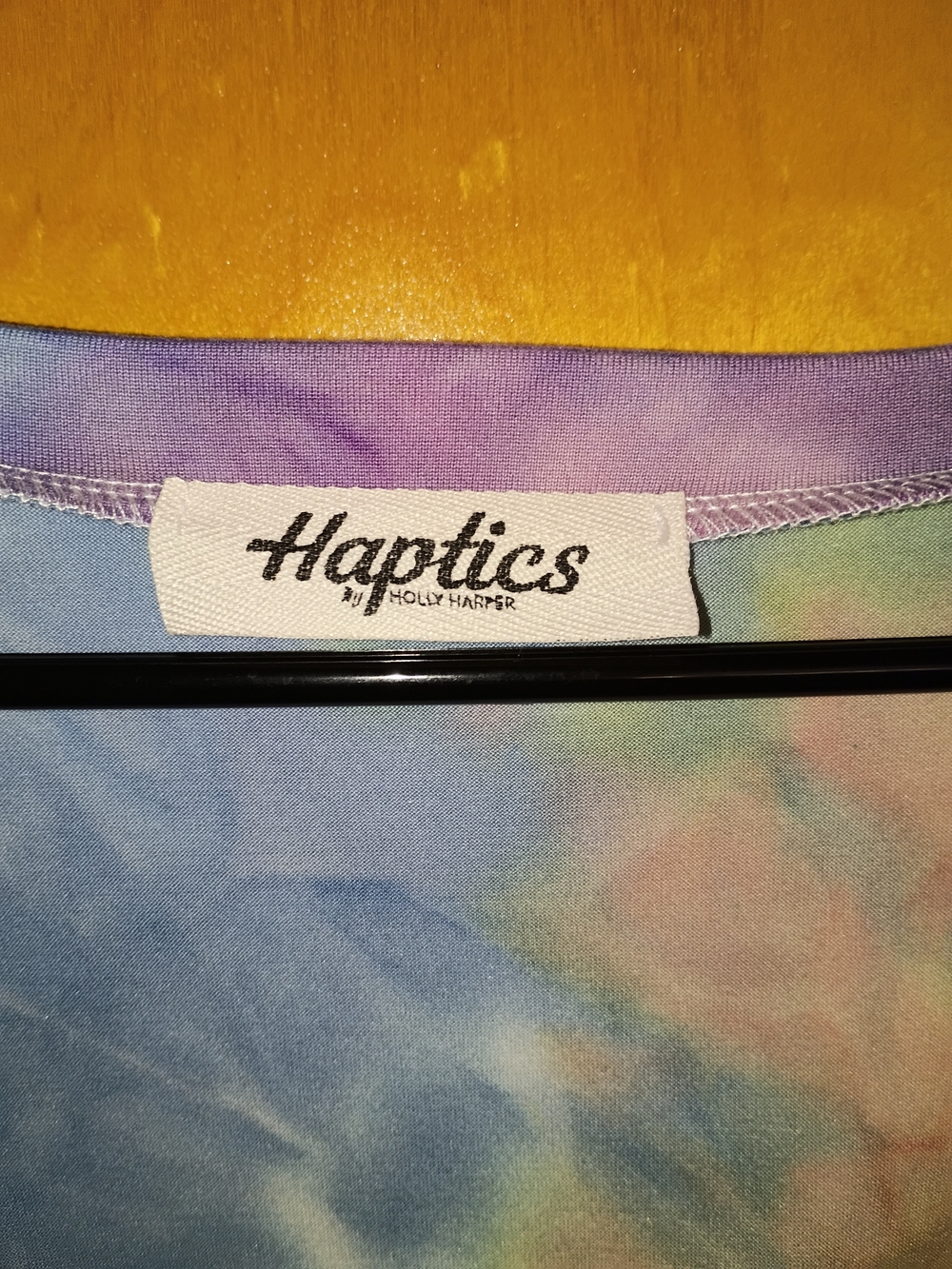 Haptics Pastel Tie-Dye Babydoll Top - Picture 2 of 4